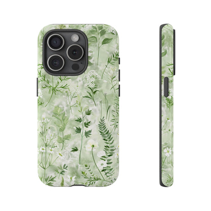 Floral Sage Green Wildflower Phone Case