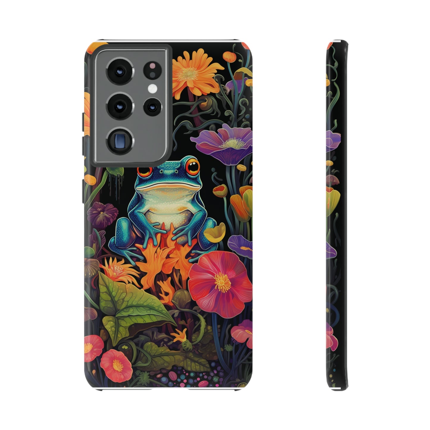 Floral Frogs Elegance Phone Case for Google Pixel, iPhone & Samsung Galaxy