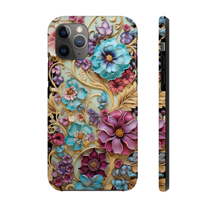 Color Splash Plastic Flower Tough iPhone Case | Vibrant Phone Cover