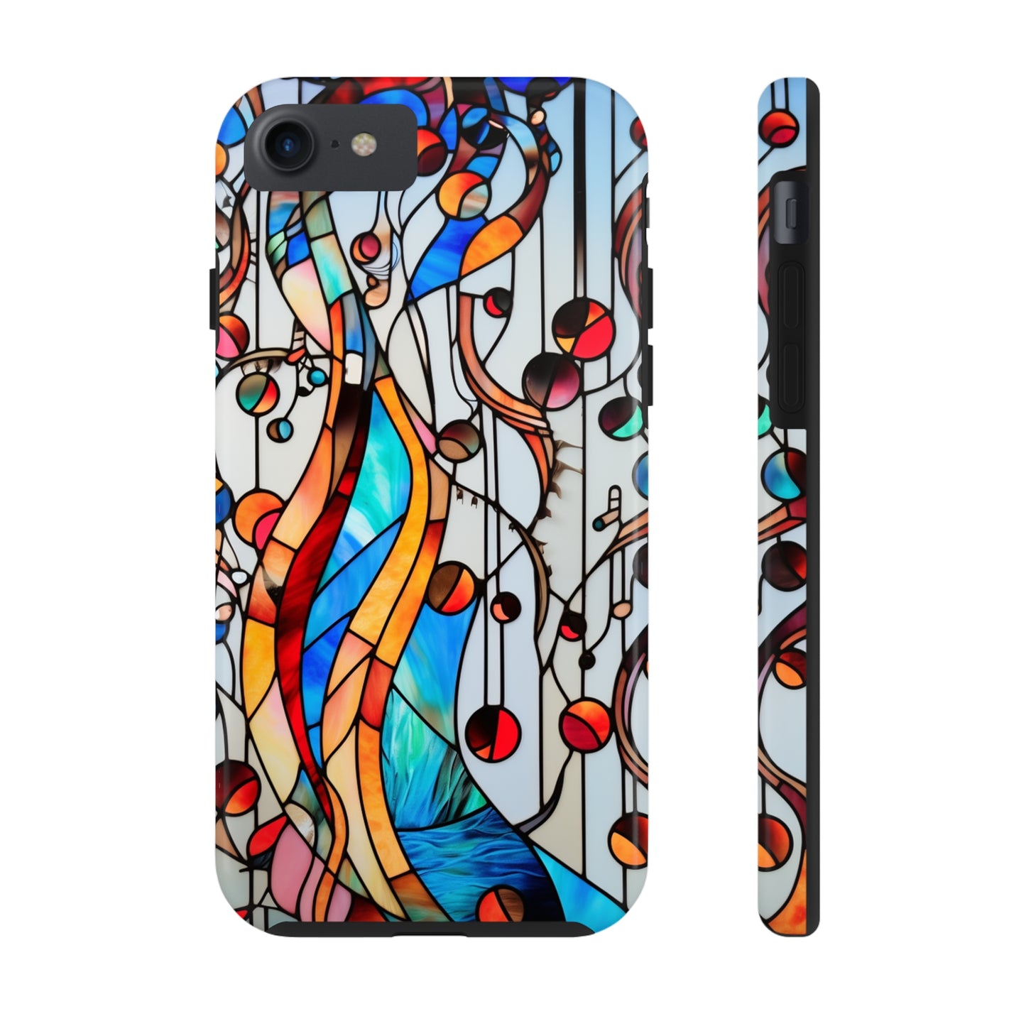 Golden Era Elegance: Art Deco Stained Glass iPhone Case | Vintage Glamour in Modern Protection