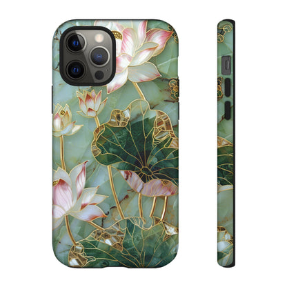 Elegant Floral Phone Case - Tough Cases with Lotus Design