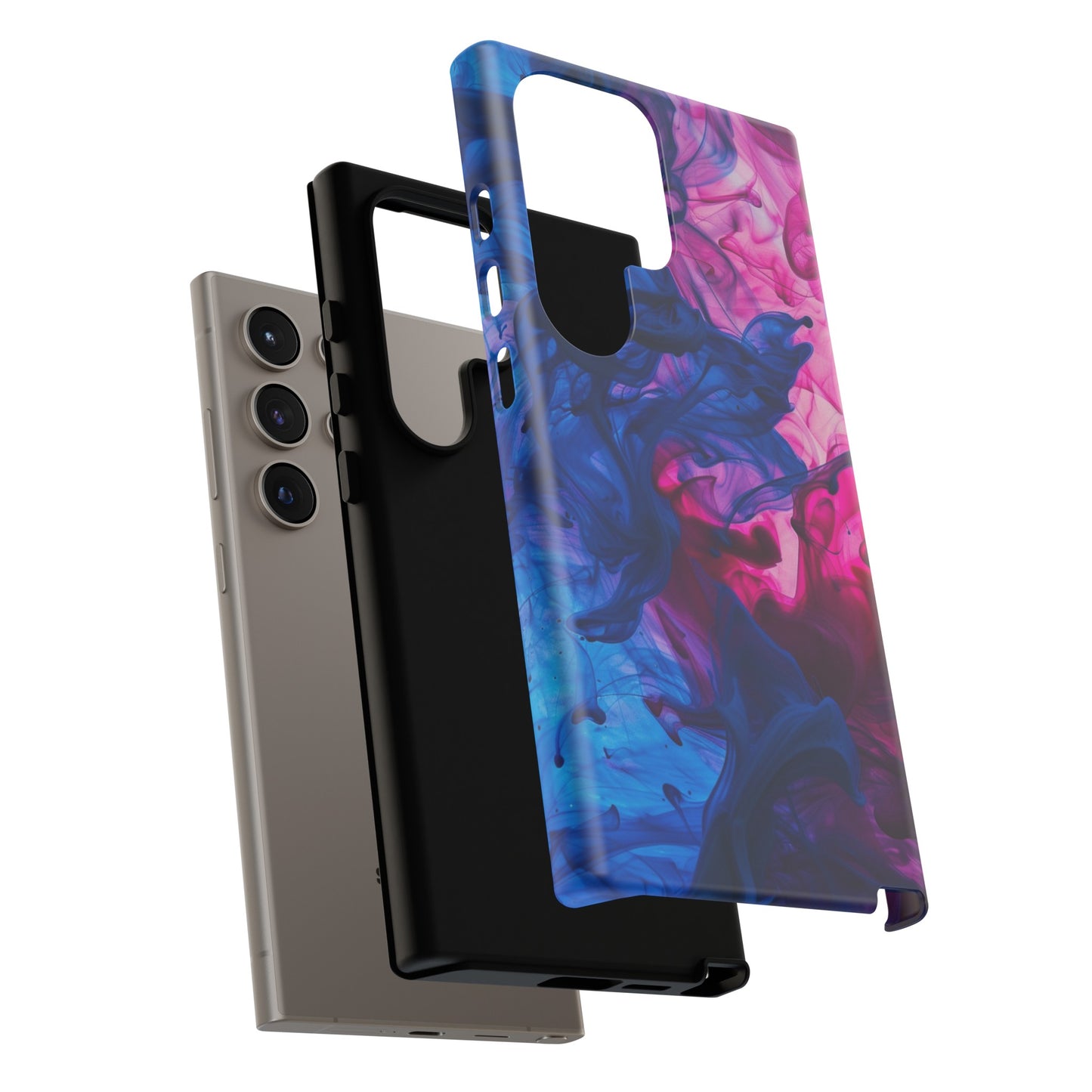 Magenta and Blue Color Explosion Phone Case