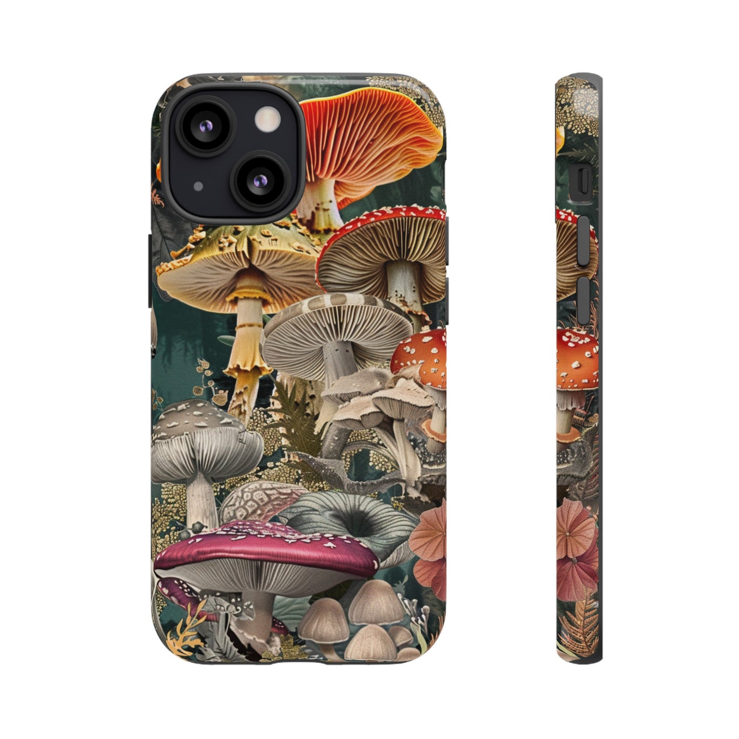 Vintage Illustration Mushroom Collage Phone Case