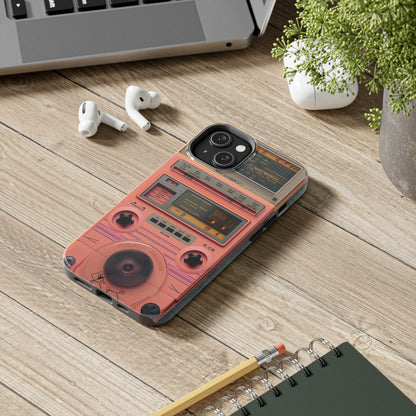 Cyberpunk Retro Walkman Nostalgia | Vintage Beats Revival iPhone Case