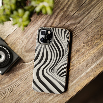 Twist Your Perception: Optical Illusion Tough Case for Apple iPhone Models – Where Art Meets Function