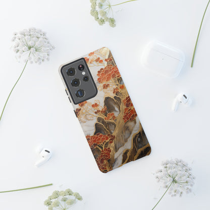 Chiyogami Floral Tough iPhone Case Galaxy S23 S22 S21 S20 Plus Ultra | Iphone 14 13 12 11 8 Pro Max Mini | Pixel 7 6 Pro 5 | Japanese Boho