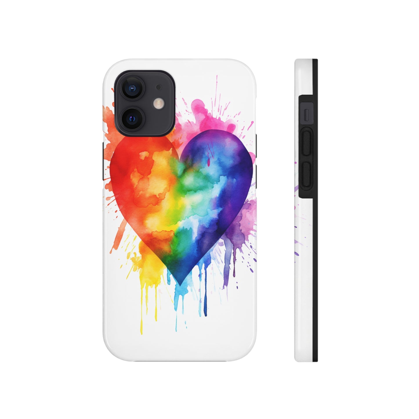 Gay Pride Rainbow Heart iPhone Case | Embrace Love, Equality, and LGBTQ+ Pride