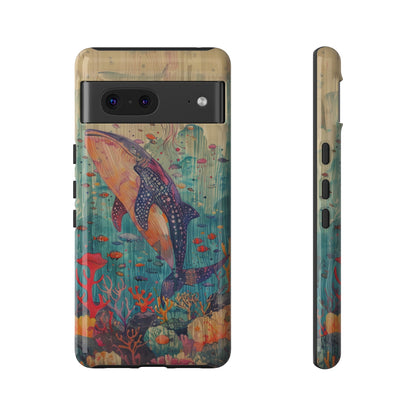 Whale Shark, Turtle, Manta Ray Phone Case