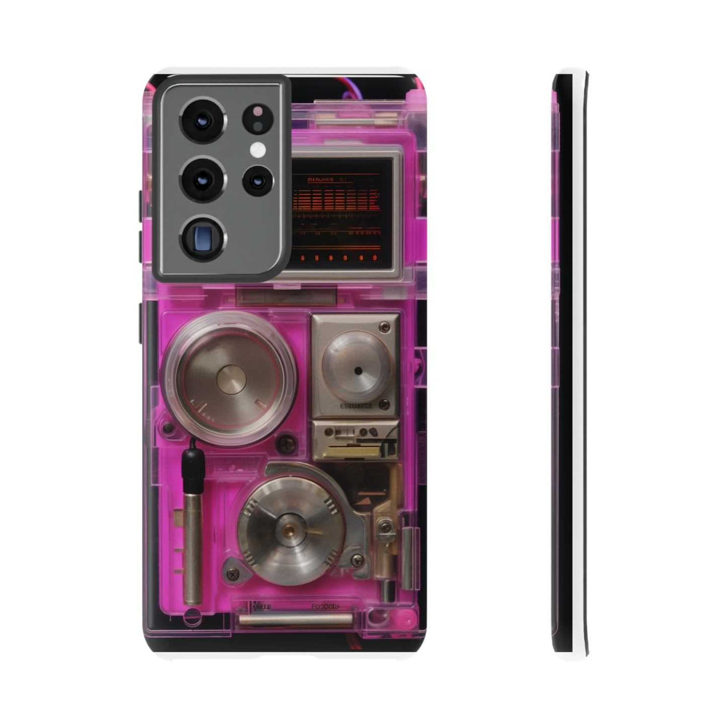 Cyberpunk Techno Gadget Walkman: Retro-Futuristic Premium Tough Phone Case | Iconic Style for iPhone, Samsung Galaxy, and Google Pixel