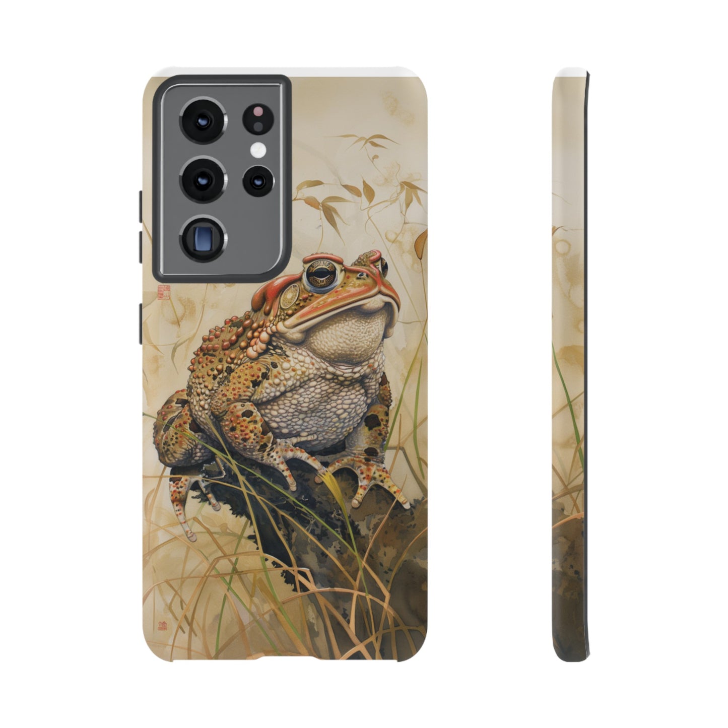 Toad on a Branch Japanese Style Art Painting Phone Case