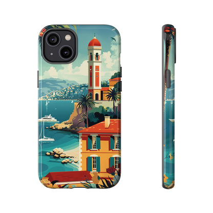 Midcentury French Riviera Landscape Painting Phone Case