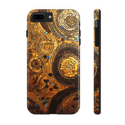 Golden Spiral Tile iPhone Case | Add Glamour and Elegance to Your Device