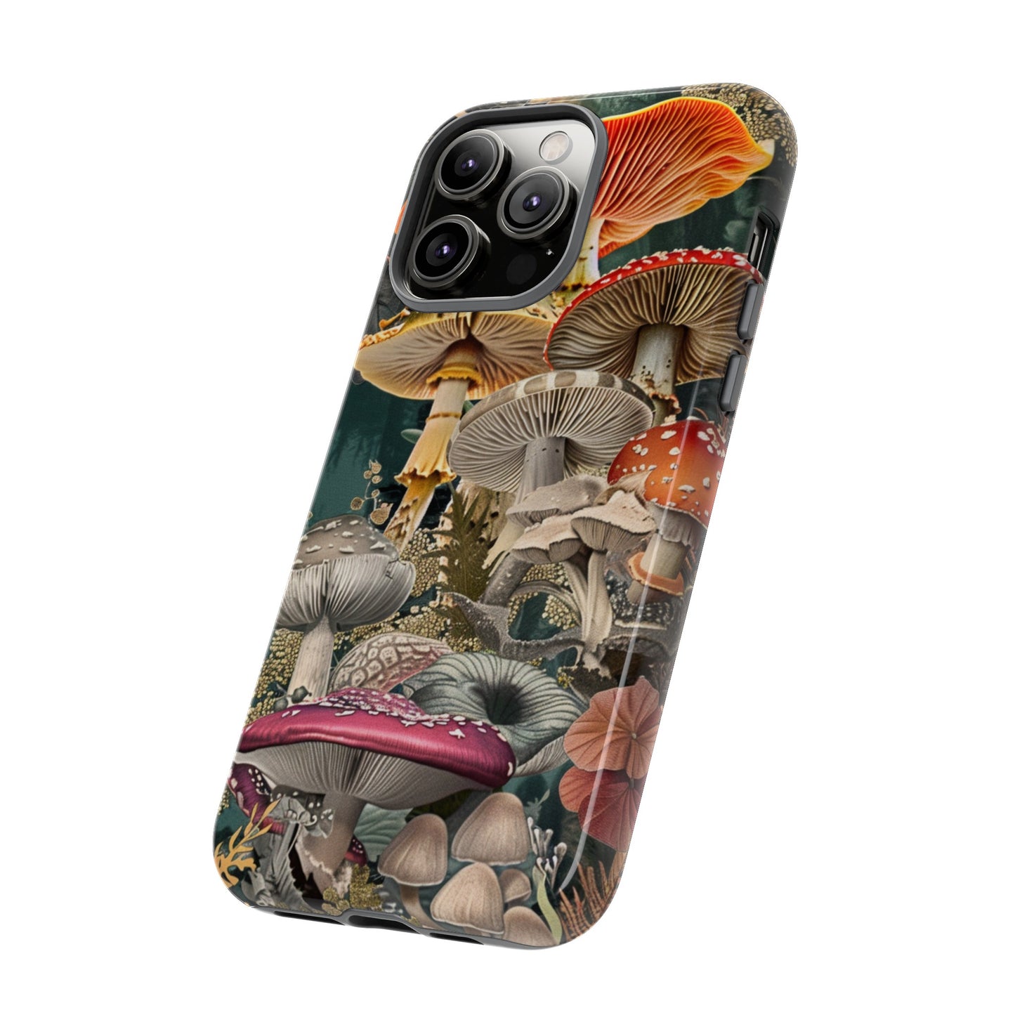 Vintage Illustration Mushroom Collage Phone Case