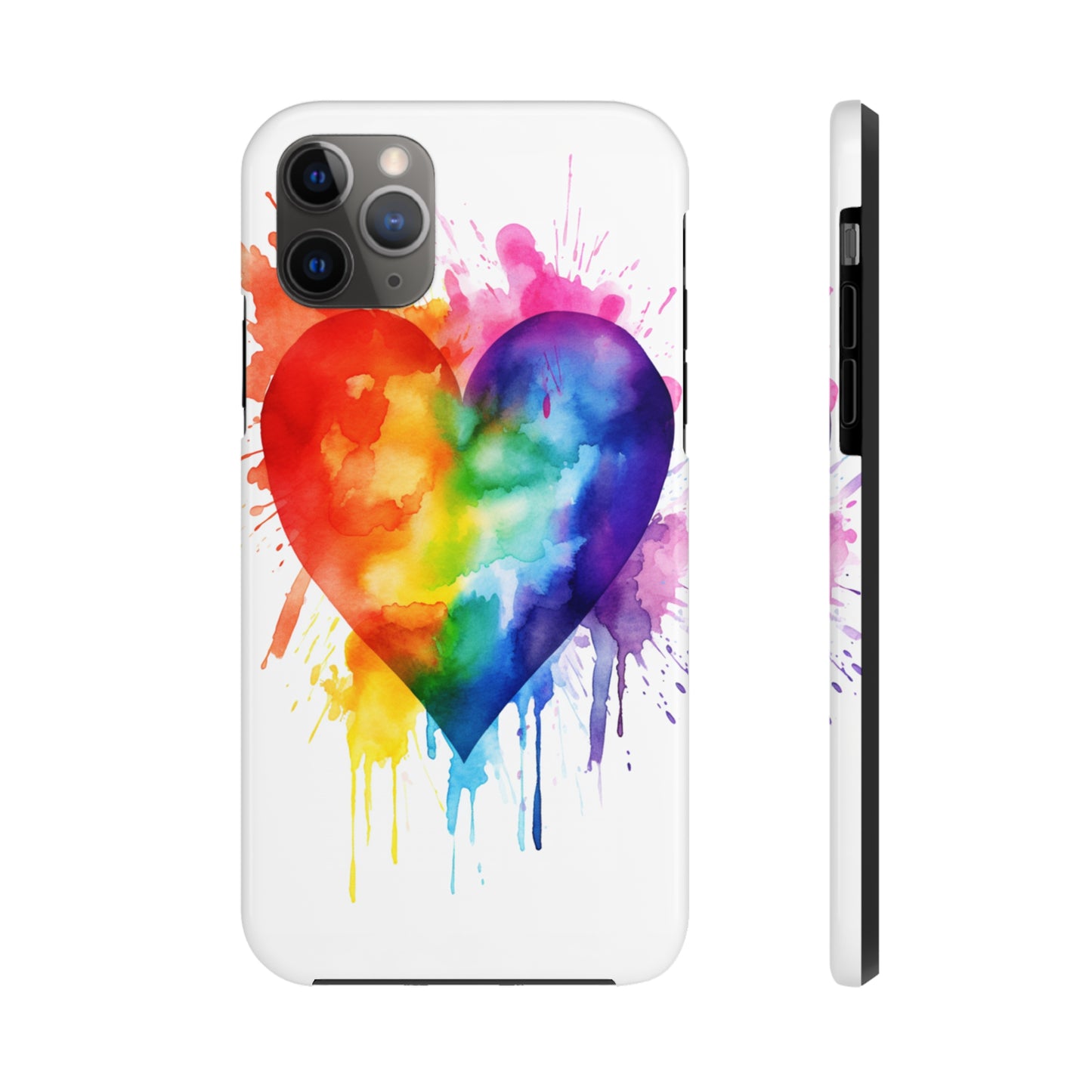 Gay Pride Rainbow Heart iPhone Case | Embrace Love, Equality, and LGBTQ+ Pride