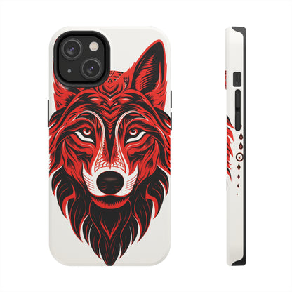 Mystic Echoes: Native American Tribal Wolf | Cultural Heritage iPhone Case