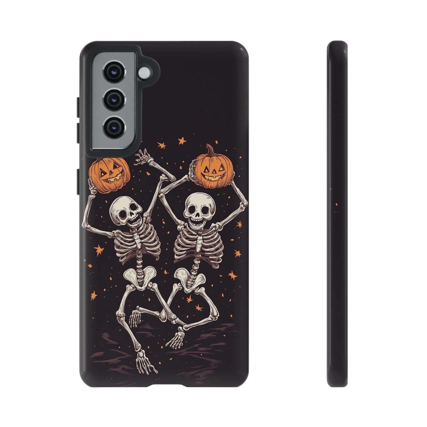 Dancing Skeletons with Jack-o'-Lanterns Phone Cover