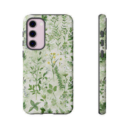 Floral Sage Green Wildflower Phone Case