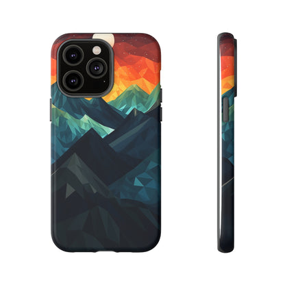 Mountain Abstract Tough Case | Embrace Nature's Beauty with a Durable Phone Case