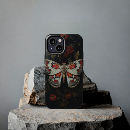 Deadhead Moth Gothic Floral Aesthetic Dark Academia iPhone Case | Embrace Mysterious Elegance