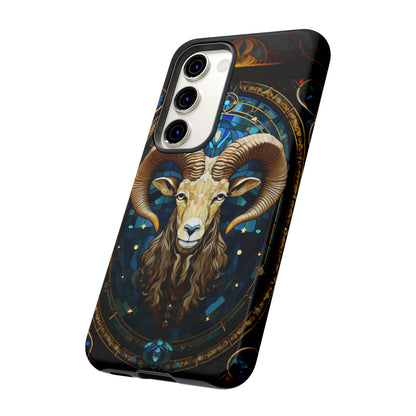 Aries Astrology Stained Glass Design Phone Case