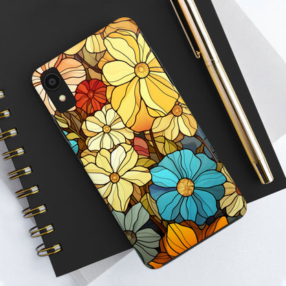 Kaleidoscopic Elegance: Stained Glass Vintage Floral iPhone Case – Timeless Beauty Illuminated