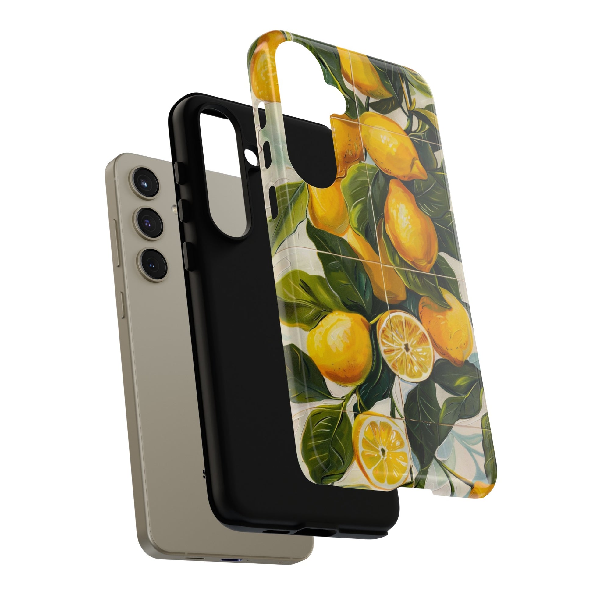 iPhone XR cases with lemon tile art case