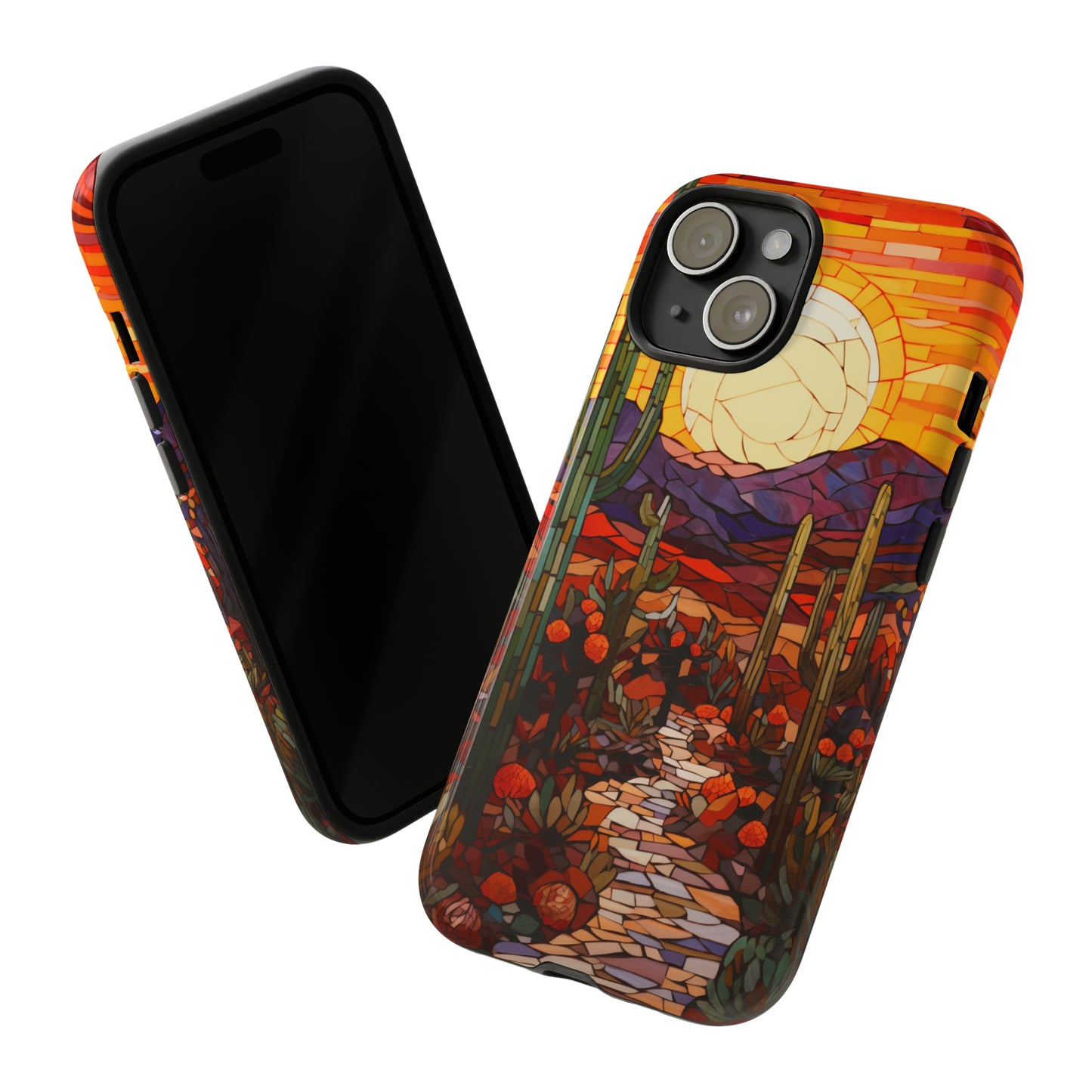 Southwest desert art phone case design