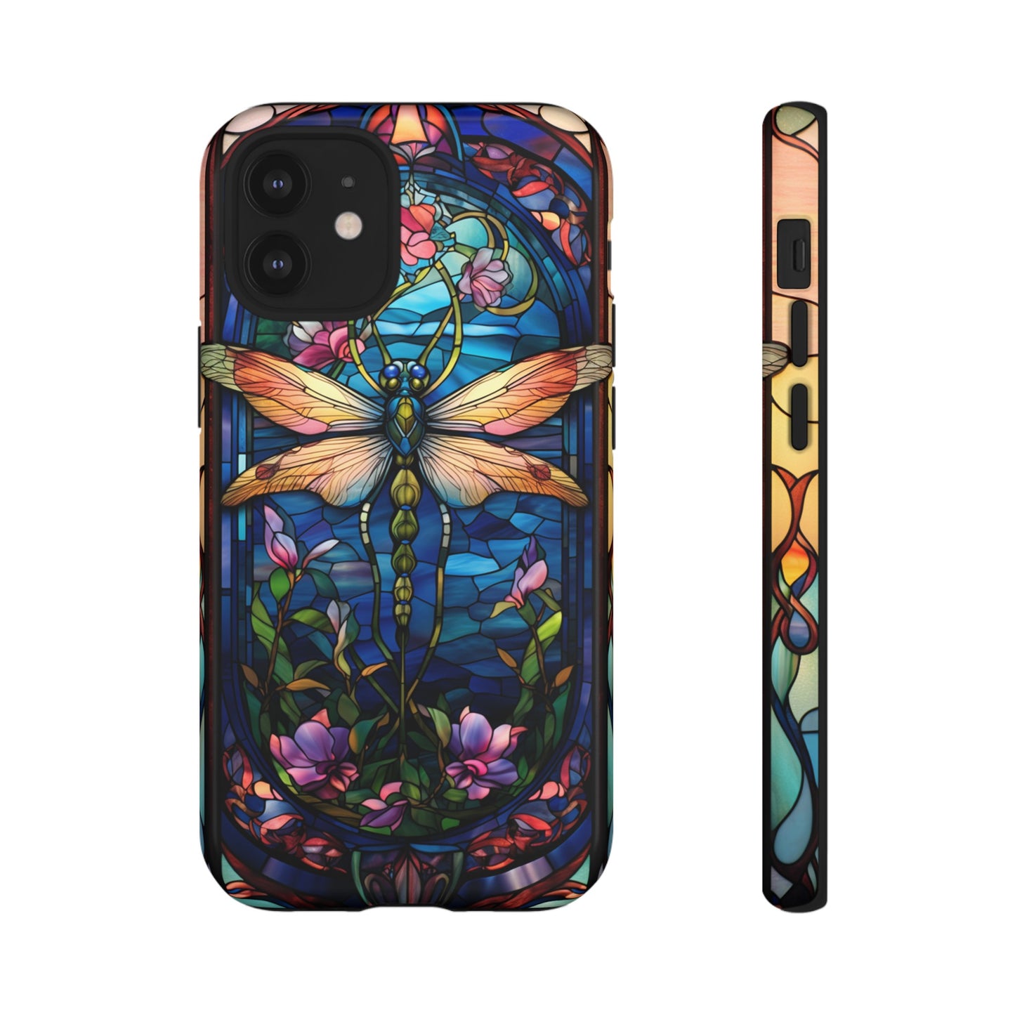 Art Nouveau Stained Glass Dragonfly Phone Case