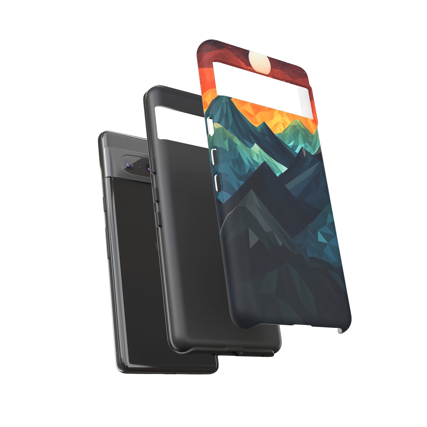 Mountain Abstract Tough Case | Embrace Nature's Beauty with a Durable Phone Case