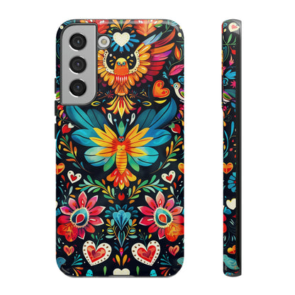 Floral Explosion Magic Hearts Phone Case