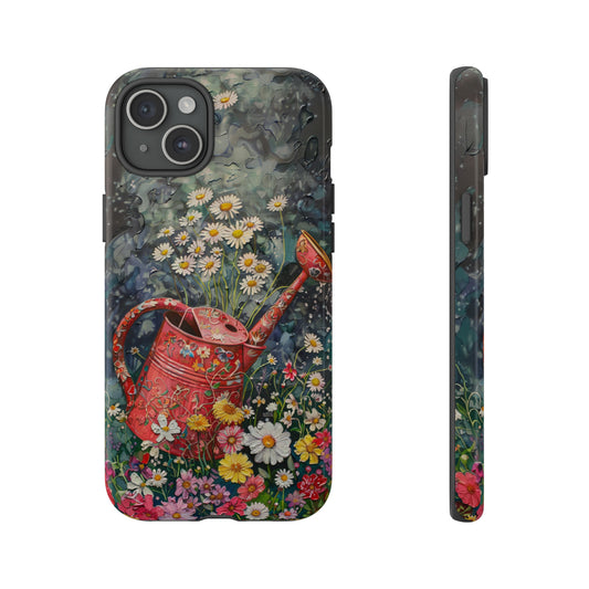 Flowers and Watering Can Floral Oil Painting Phone Case