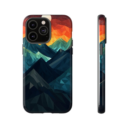 Mountain Abstract Tough Case | Embrace Nature's Beauty with a Durable Phone Case