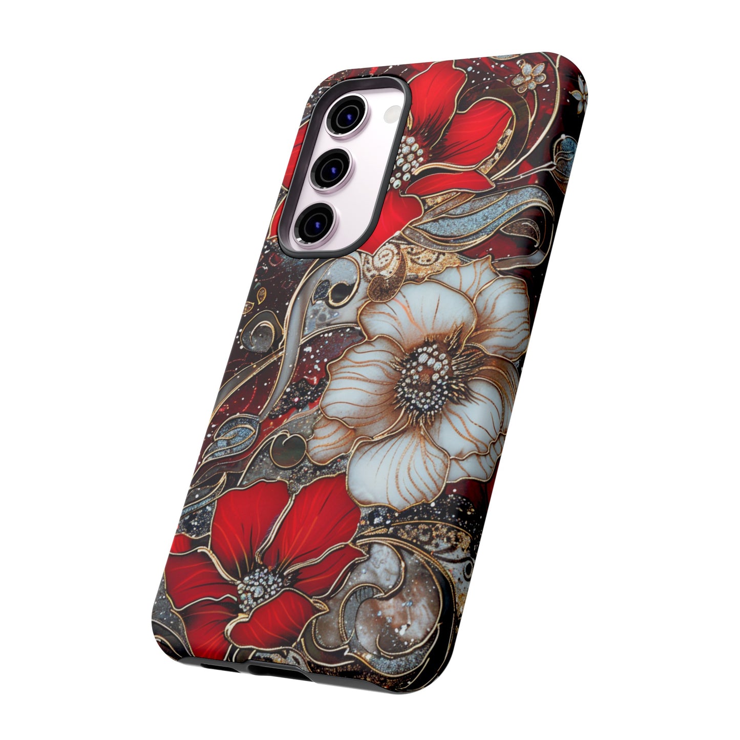 Stained Glass Floral Paisley Explosion Phone Case