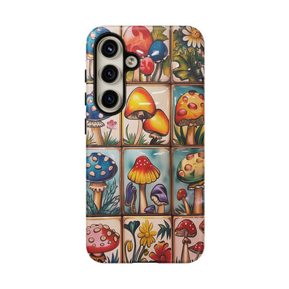 Trippy Magic Mushroom Tile  Abstract Art Phone Case