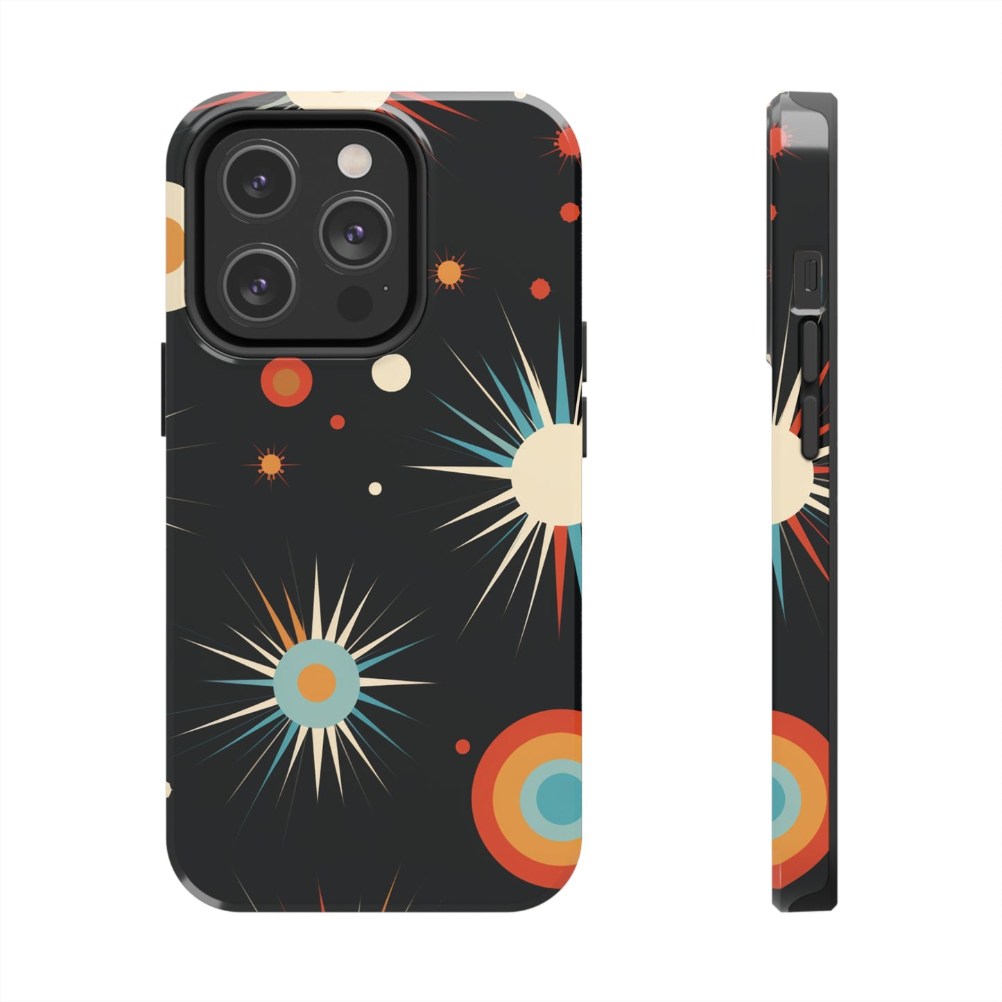 Mid-Century Atomic Age Tough iPhone Case | Retro Phone Cover