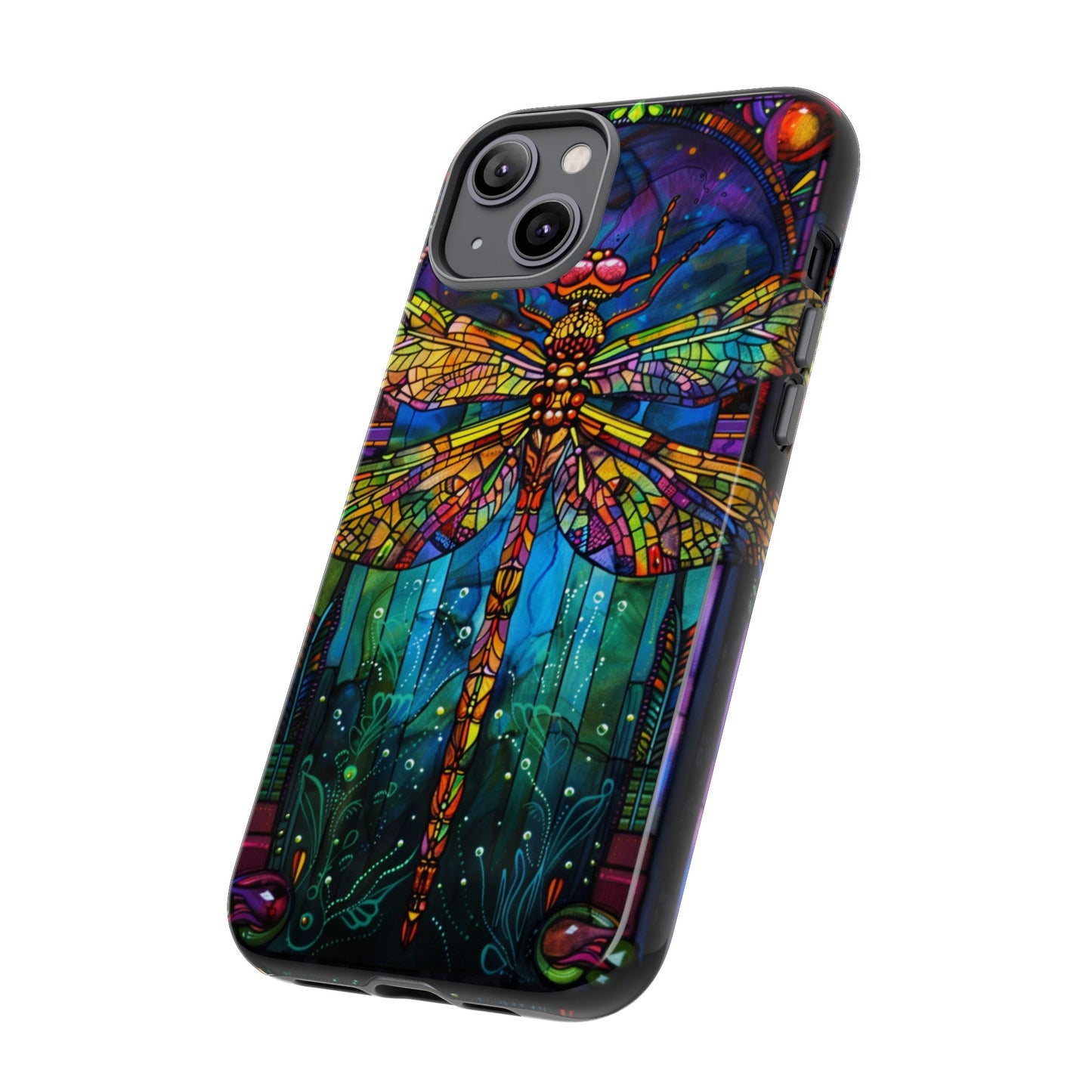 Art Deco Stained Glass Dragonfly Phone Cover