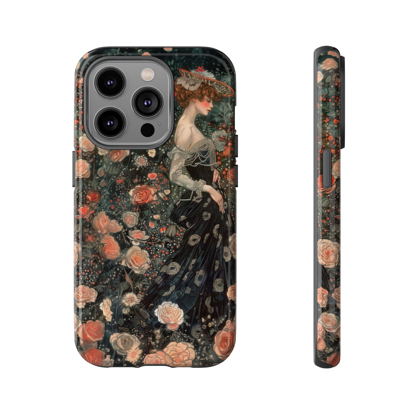 Art Nouveau French Floral Beauty Painting Phone Case