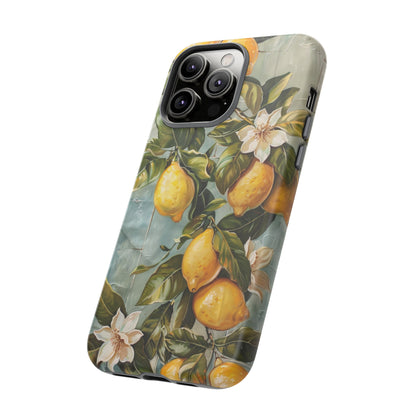 Mediterranean Lemon Tile Oil Painting iPhone 13 Case
