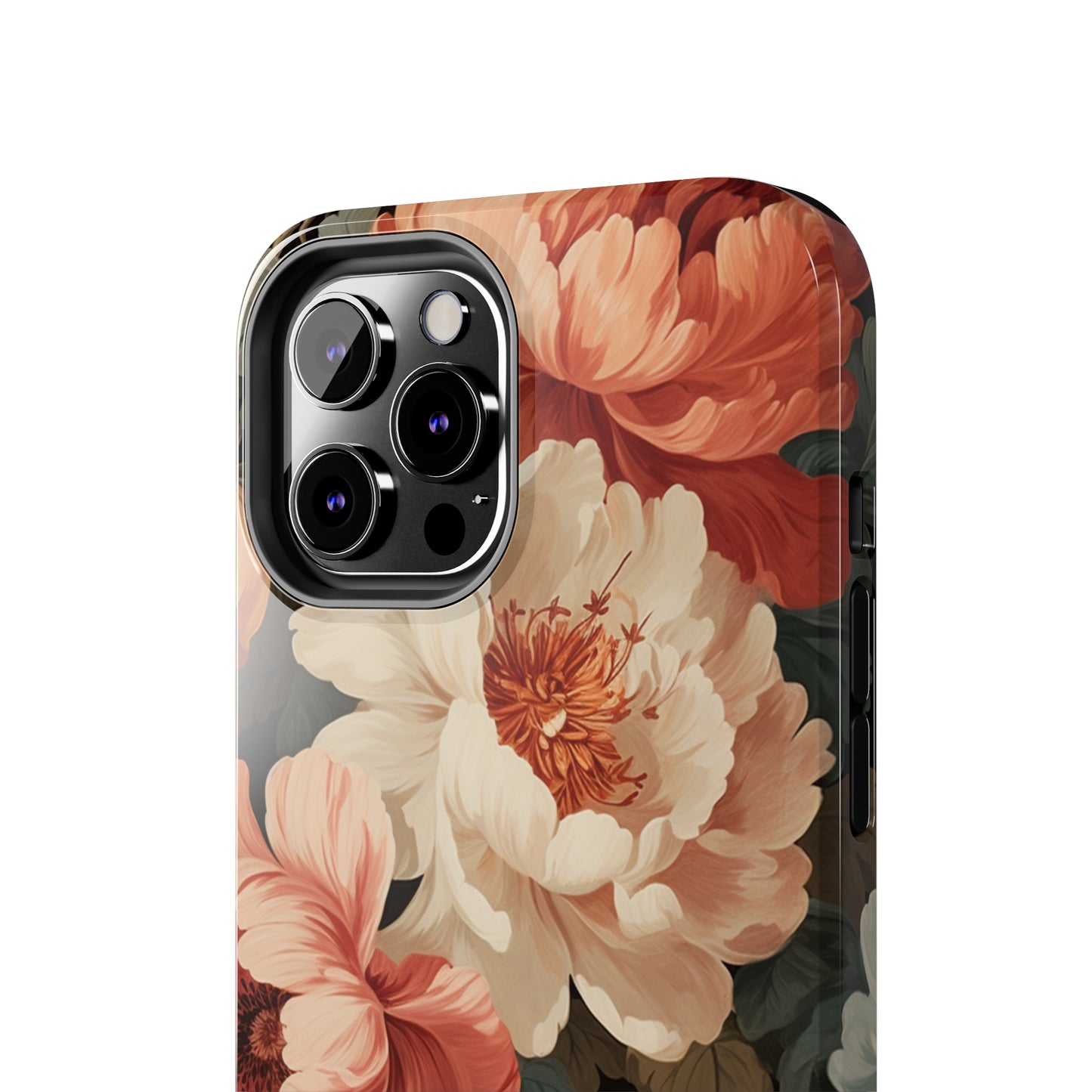 Vintage Floral Aesthetic Phone Tough Case Antique Print for iPhone 14 11 Pro 12 13 XR XS X 7+ 8 Boho Nature Flowers Cottage Core