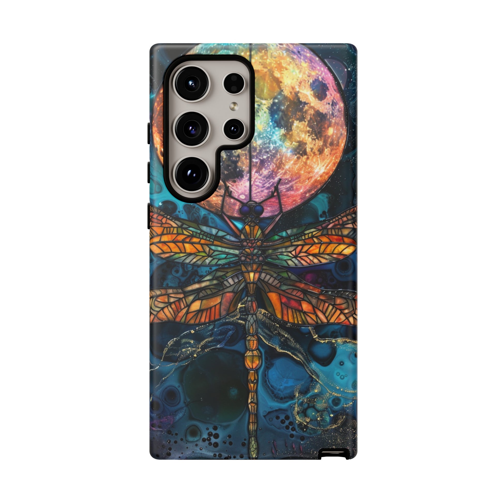 Artistic full moon dragonfly phone case for Google Pixel case