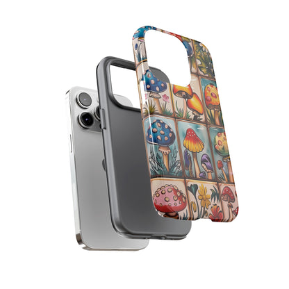 Trippy Magic Mushroom Tile  Abstract Art Phone Case