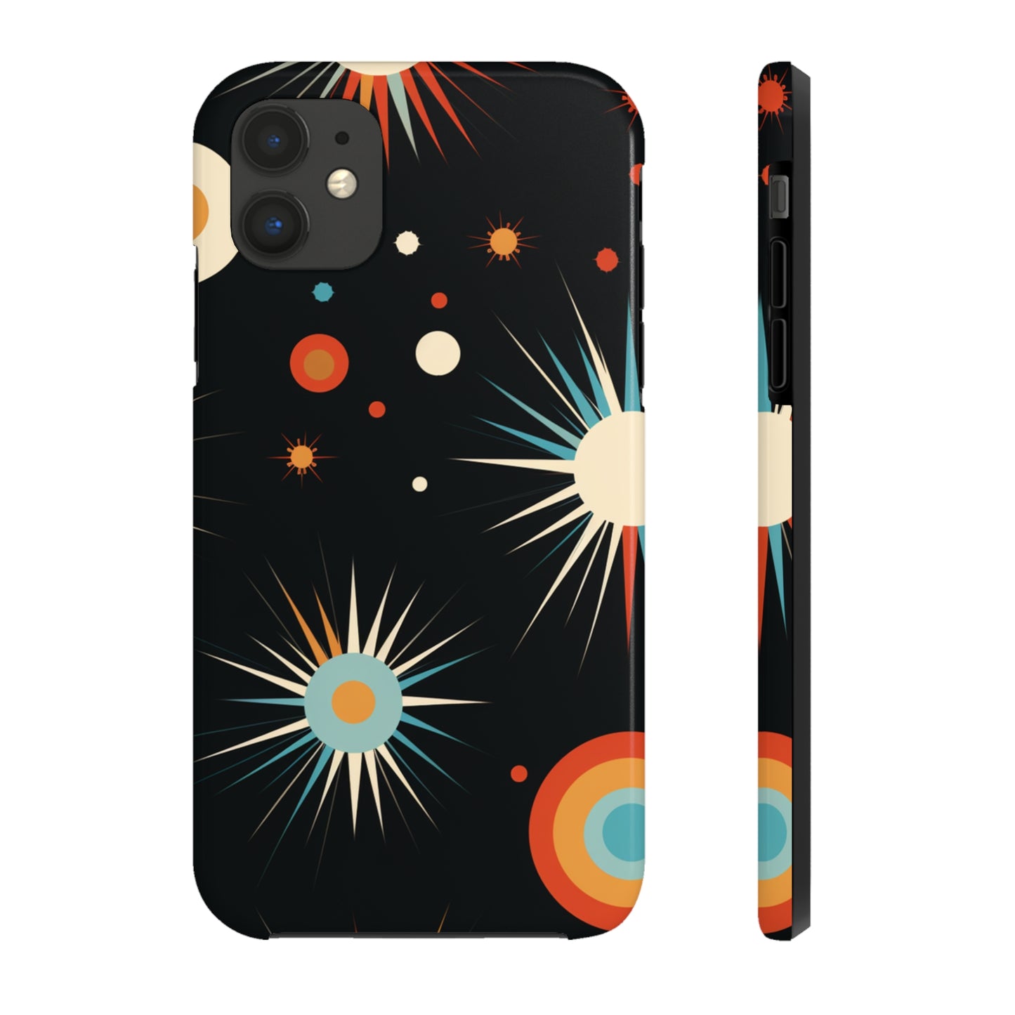 Mid-Century Atomic Age Tough iPhone Case | Retro Phone Cover