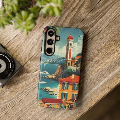 Midcentury French Riviera Landscape Painting Phone Case