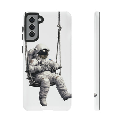 Astronaut on a Swing Phone Case