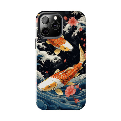 Graceful Flow: Koi Fish Inspired | Japanese Art Masterpiece iPhone Case