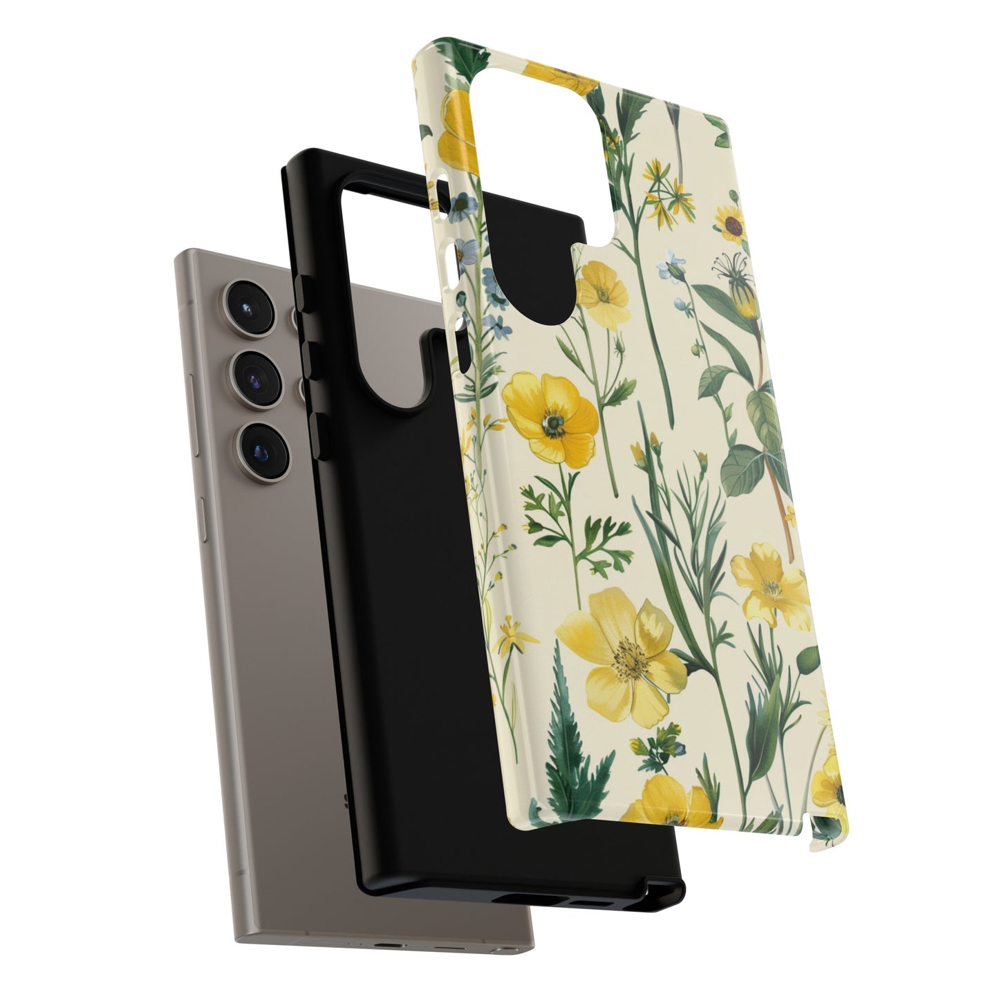 Floral Sage Yellow Wildflower Phone Case