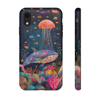 Colorful ocean creatures cover for iPhone 12