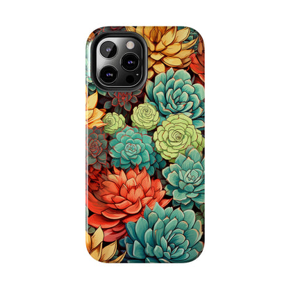 Succulent Desert Cactus Floral iPhone Case | Embrace the Beauty of Arid Elegance