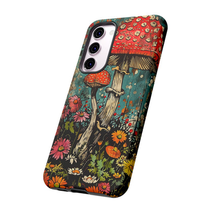 Trippy Magic Mushroom Retro Art Phone Case