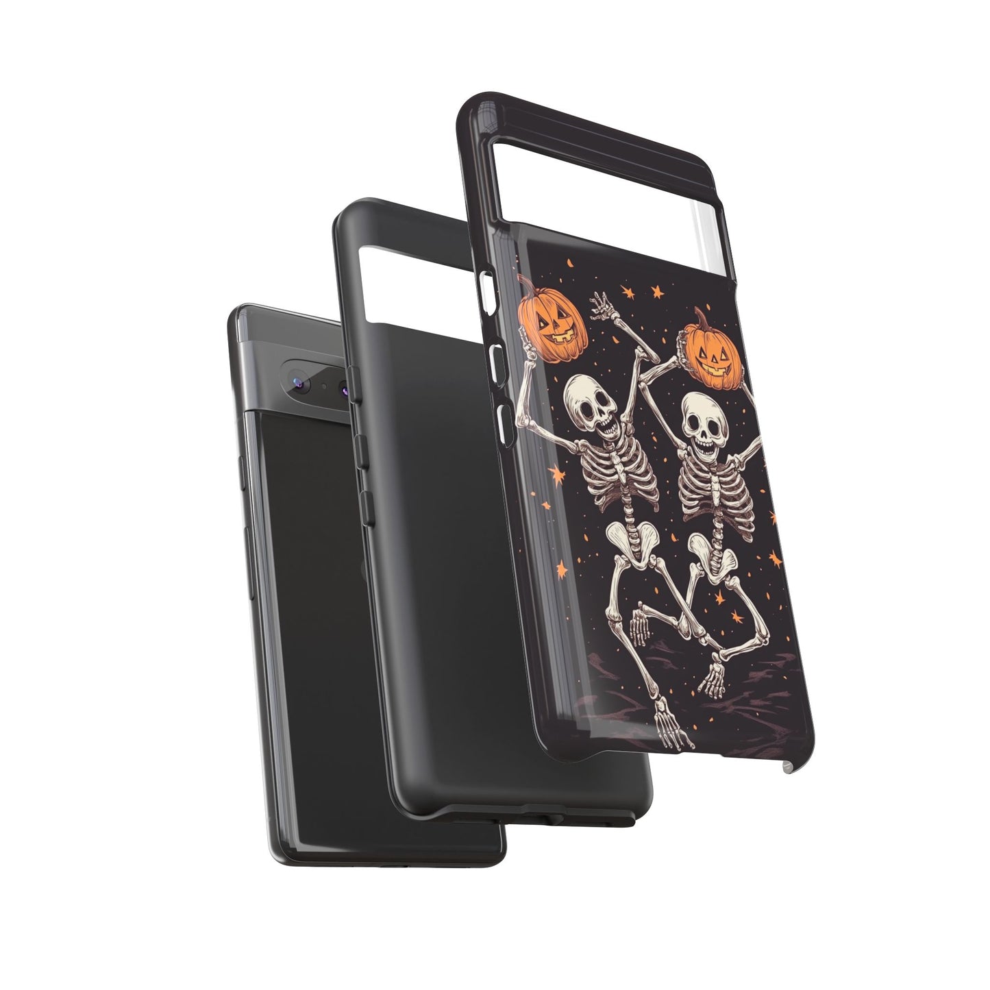 Dancing Skeletons with Jack-o'-Lanterns Phone Cover